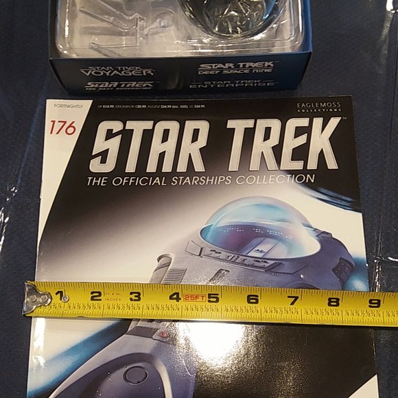 Eaglemoss Diecast Star Trek Tarellian Starship Model With Magazine - Picture 3 of 5